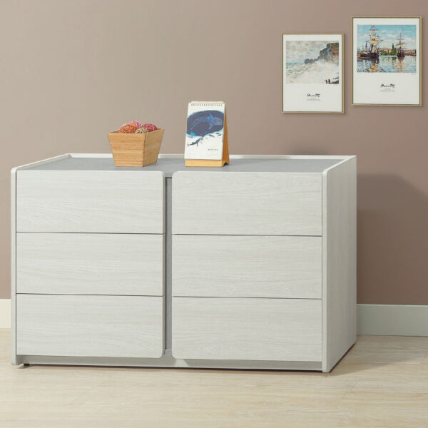 晨曦弧光-六斗收納櫃120x40x75cm